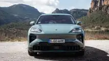 Porsche Cayenne Turbo Electric (2026) in Mysticgrünmetallic: Das Exterieur
