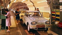 O Citroën AMI 6, primeiro modelo produzido na fábrica de Rennes-la-Janais (1961)