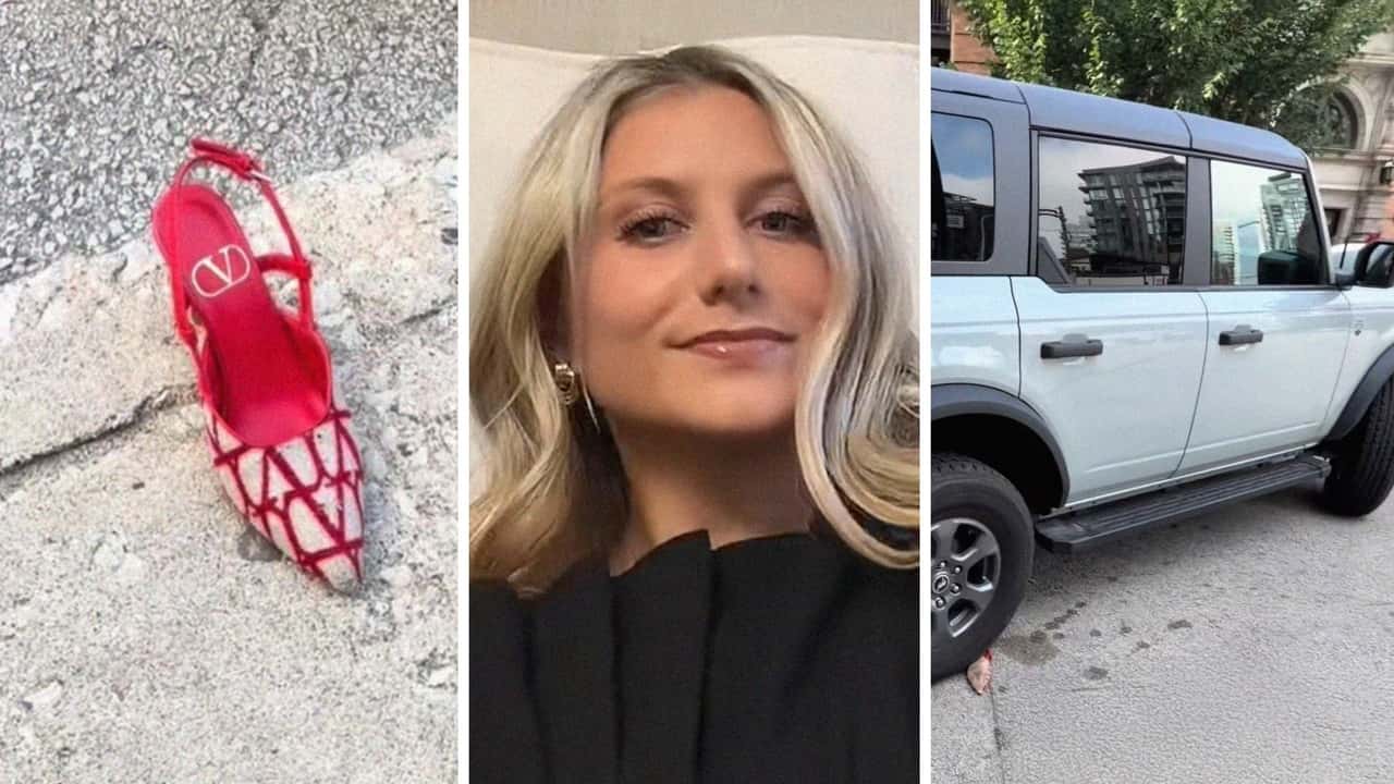 Ford Bronco Drive Runs Over Valentino High Heel