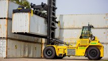 Il carrello elevatore Hyster a idrogeno per il porto di Amburgo