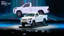 Toyota Hilux Revo BEV Concept exterior front three-quarter view