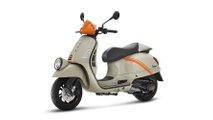 Vespa Gtv Left Front 34 WHT