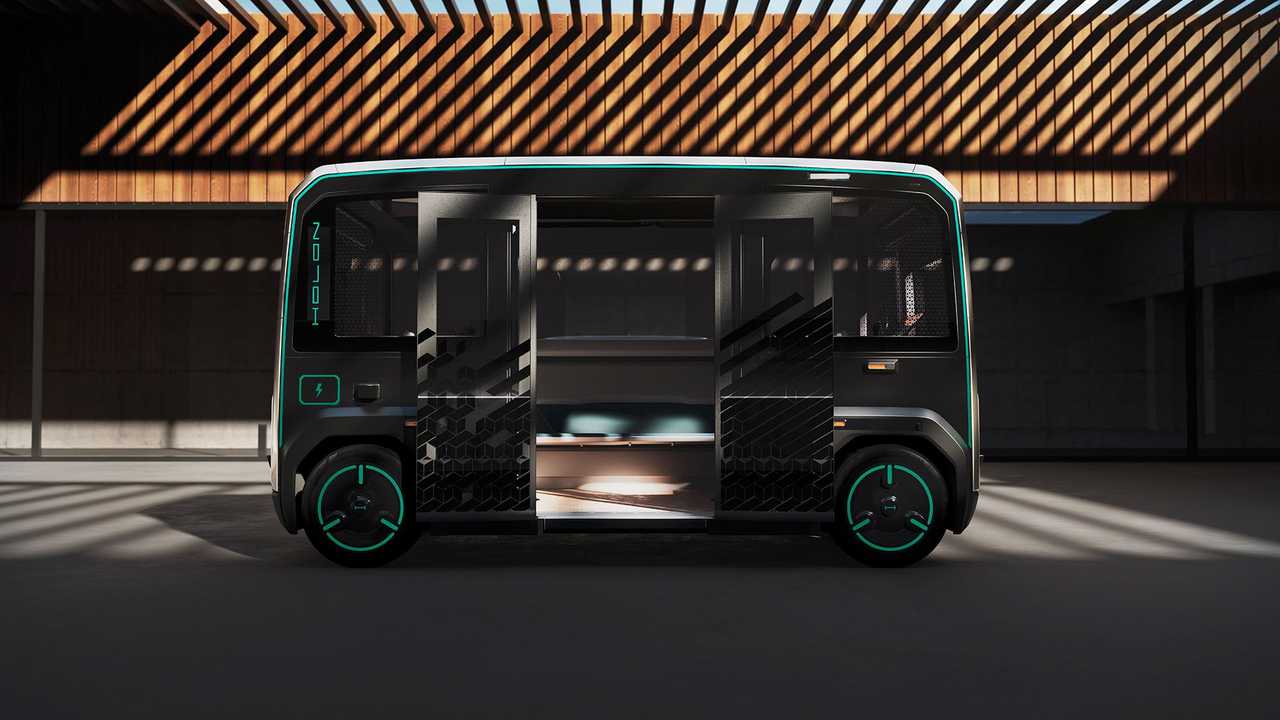 Holon il mover elettrico by Pininfarina - La vista laterale e le porte scorrevoli