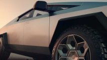 Unplugged Performance Cybrhex forged wheels visualized on Tesla Cybertruck