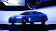 Geely Galaxy Light BEV Concept on stage