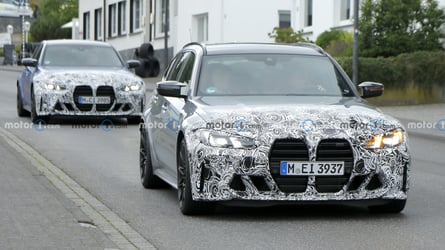 BMW M3 berlina y Touring facelift, fotos espía