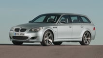 Trois-quarts avant de la BMW M5 Touring Silver 2007