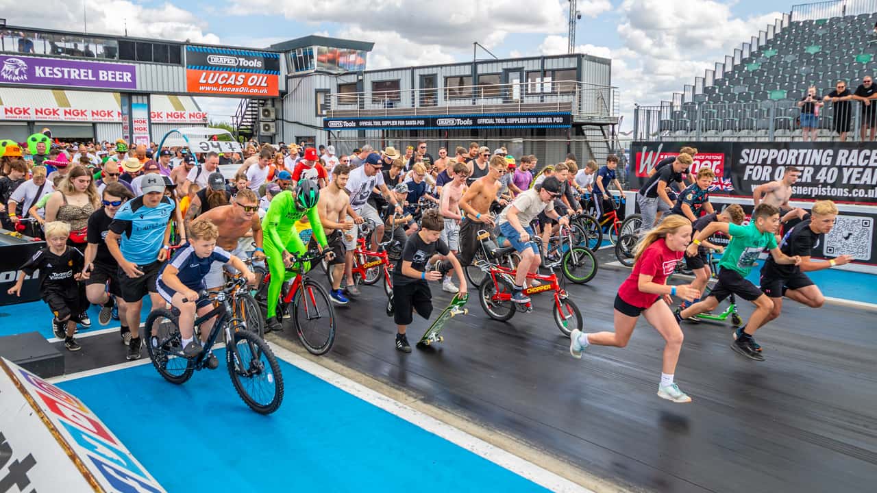 Human-Powered Race at Santa Pod Raceway