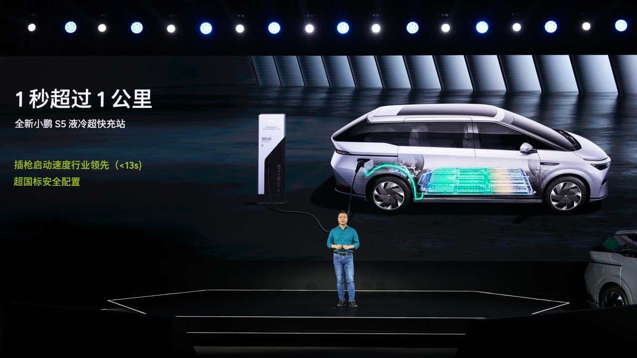 Xpeng-Chef He Xiaopeng kündigt den 800-kW-Schnelllader S5 an
