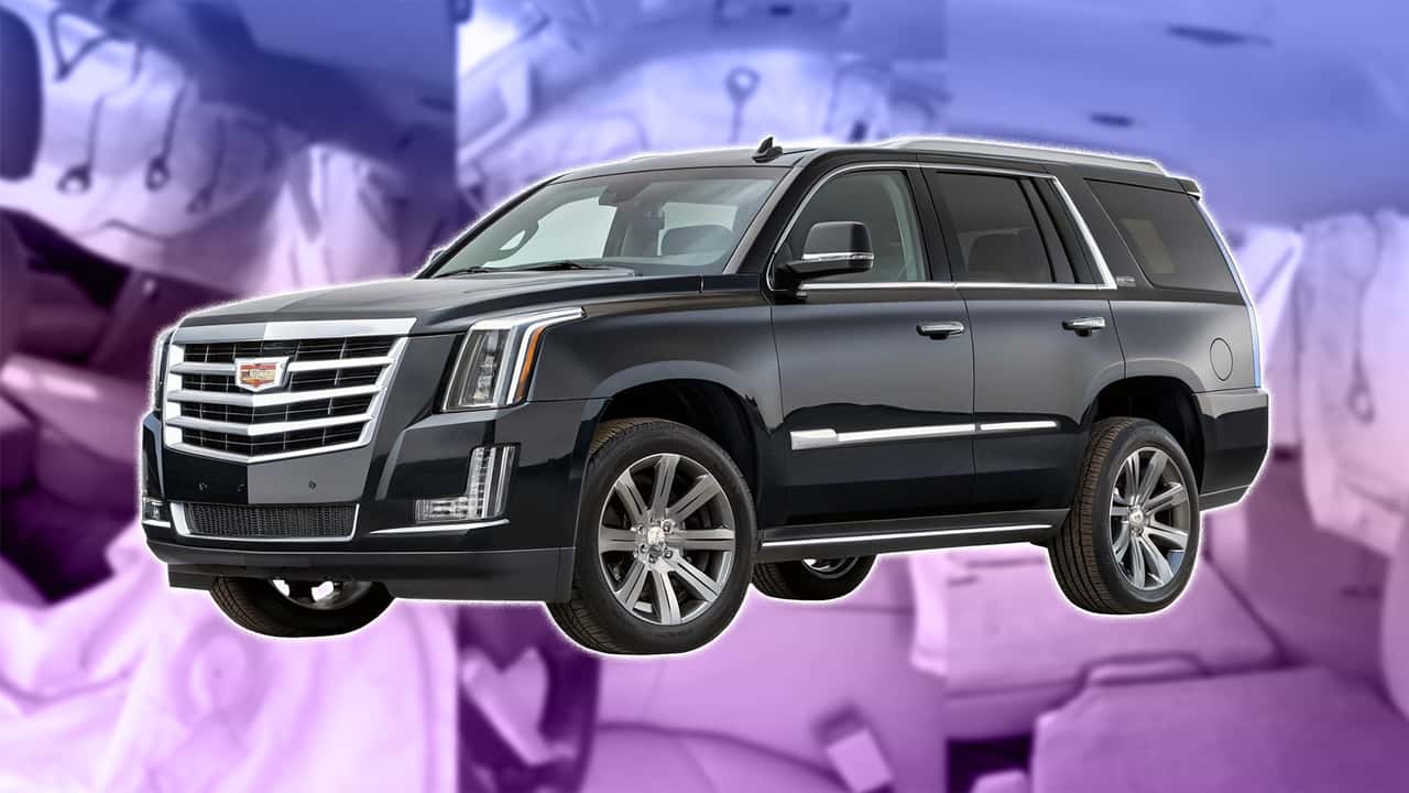 Man closed the door of his new Cadillac. Suddenly, all of the air bags deploy