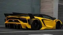 Lamborghini Aventador, il kit carrozzeria di lusso di Liberty Walk