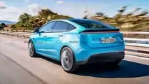 Foto - Tesla Model 2, der Rendering von Motor1.com