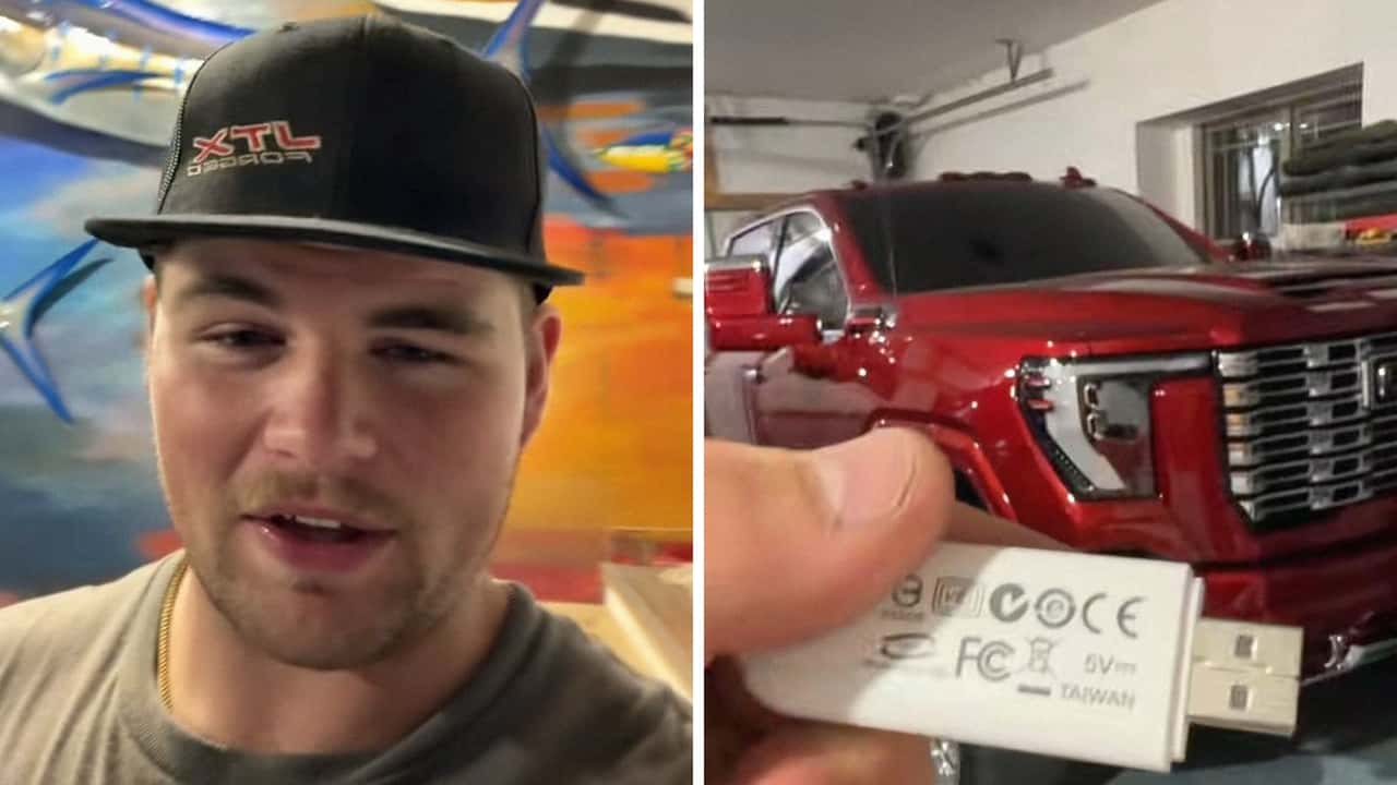 Man turns his GM truck’s cameras into full-on security cameras that record.