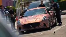 Maserati GranTurismo Folgore, le foto spia a Pebble Beach