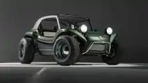 Meyers Manx 2.0 Electric studio shots exterior front three-quarter view