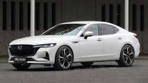 Mazda6 CX-60 tervezési jelzésekkel Kolesa nem hivatalos renderelése