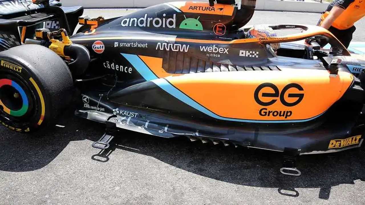 McLaren MLC36 floor at French GP 2022