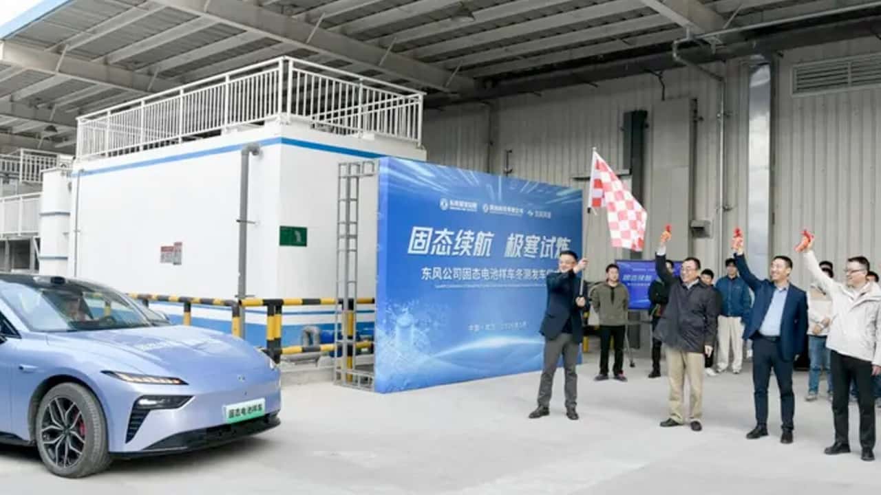 Dongfeng inizia i test su strada delle sue batterie allo stato solido in condizioni di freddo estremo