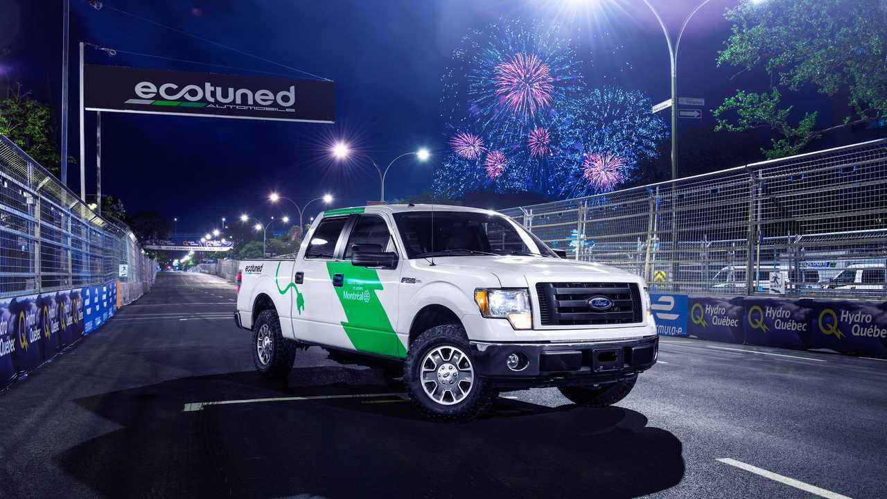 Ecotuned Electric F-150 Is A Tired Truck Put To Work Again As An EV