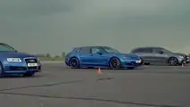 Hepsi Station Wagon Olan RS6, E63 ve Panamera'nın Drag Yarışı
