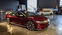 Lucid Air in Zenith Red