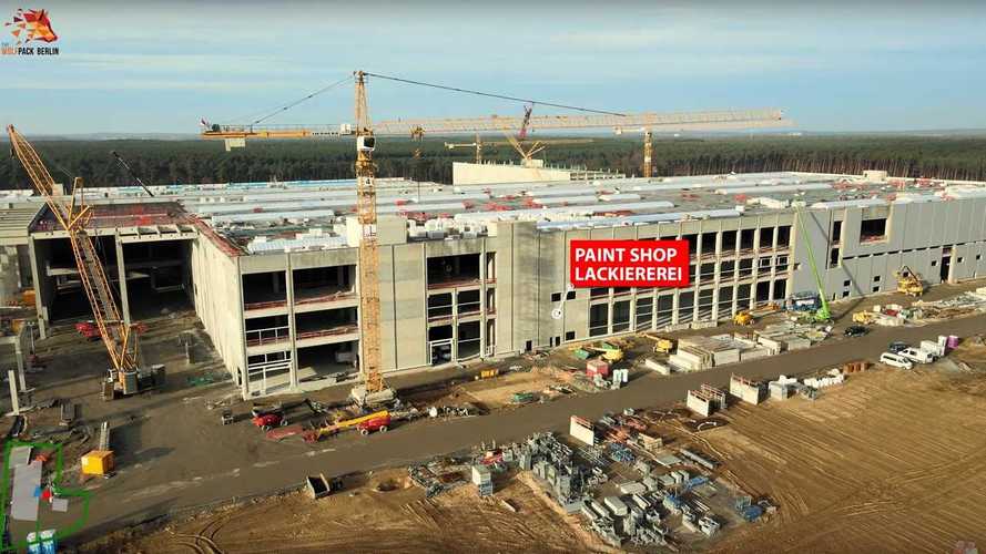 Harvesters Are Back At The Tesla Giga Berlin For More Clearing