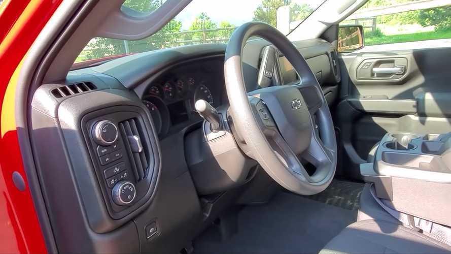 Check Out A $45,000 Chevy Silverado With A Very Basic Steering Wheel