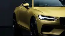 Polestar 1 Special Edition in gold front detail