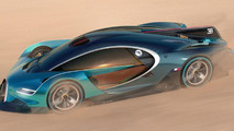 Bugatti hiper otomobil render