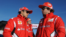 Fernando Alonso, Felipe Massa, Luca di Montezemolo at Wrooom 2012 in Madonna di Campiglio 12.01.2012