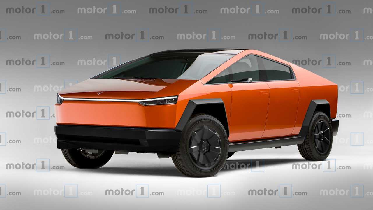 Tesla Cybertruck, Standard Model's Rendering
