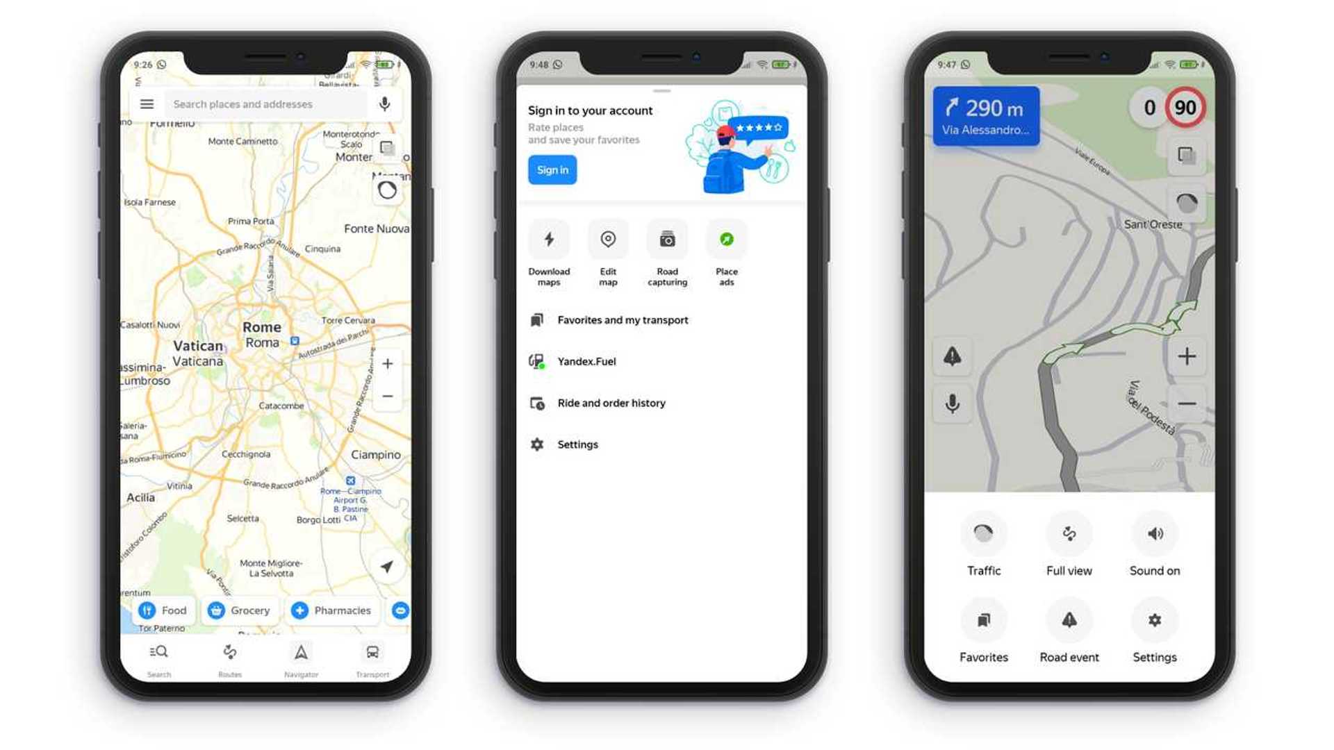 Foto app di navigazione Yandex.Maps | Motor1.com Foto