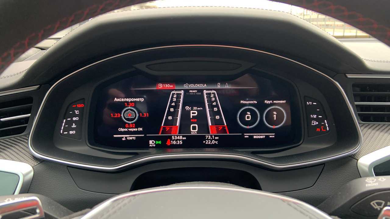 Комбинация приборов моделей Audi RS