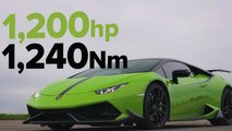 Carrera entre un F1, un Lamborghini Huracán y un Nissan GTR