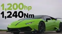 Carrera entre un F1, un Lamborghini Huracán y un Nissan GTR