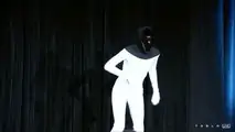 Tesla Bot impersonated by actual human being at Tesla AI Day 2021 2