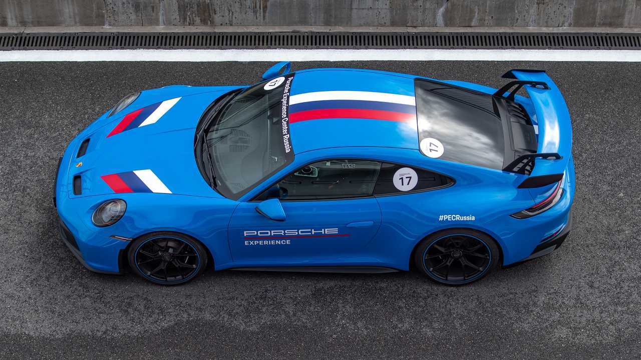 Porsche 911 GT3, вид сверху