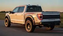 2021 Ford F-150 Raptor Hennessey VelociRaptor 600 Back Three Quarters On Road