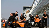 KTM X-Bow GT4 and Reiter Engineering Team with Catherine Felser