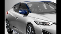 Nuova Nissan Leaf, il rendering