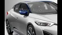Nuova Nissan Leaf, il rendering