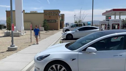 video tesla model 3 4000 mile road trip