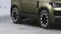 2020 Model 3 Kapılı Land Rover Defender'ın Hayali Tasarımı (Render)
