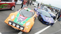 Lamborghini and Lancia Stratos turned into manga cars