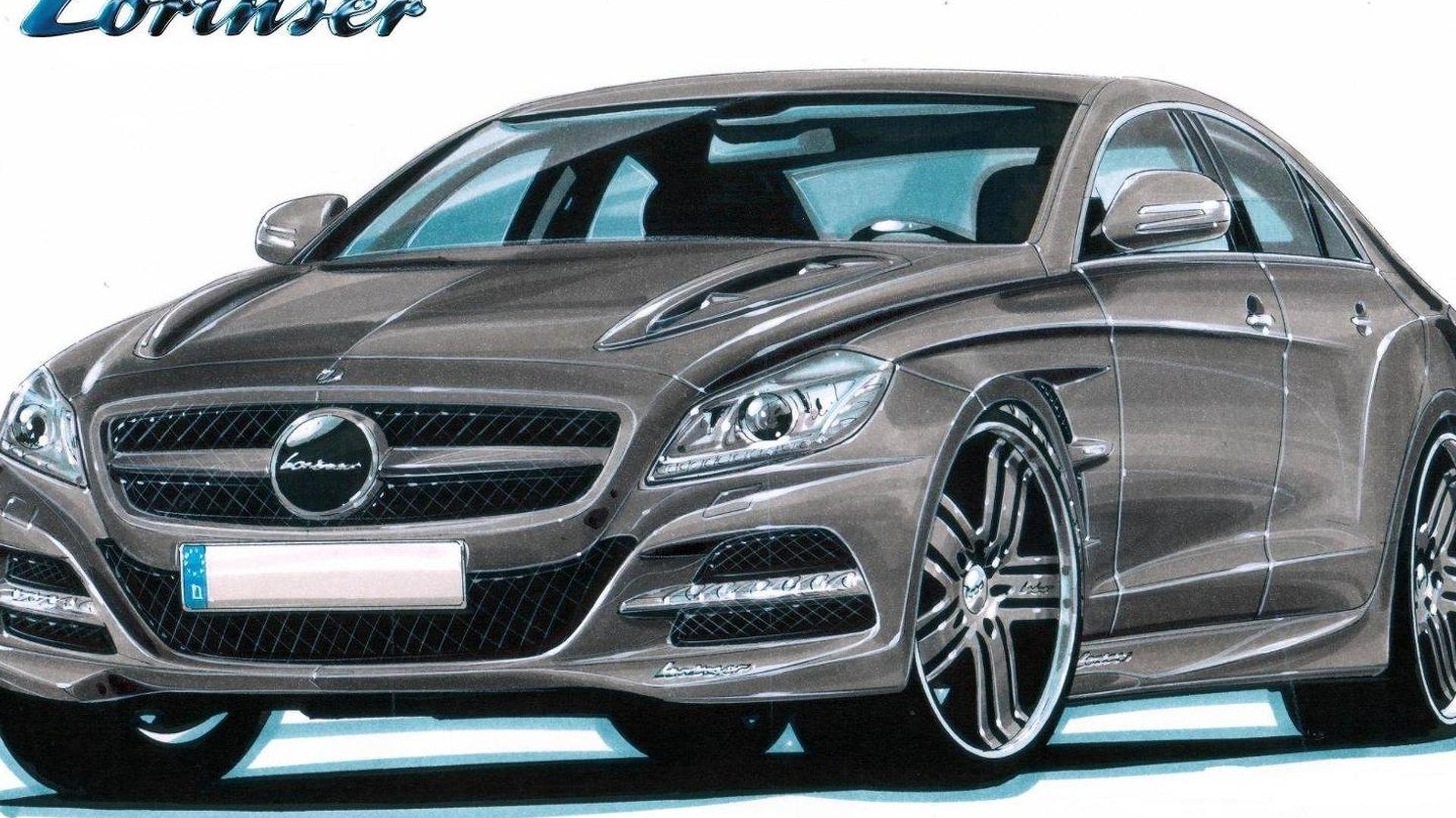 Lorinser Teases 12 Mercedes Cls Styling Program With Design Sketch
