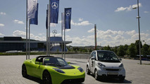 Strategic partnership: Daimler acquires stake in Tesla