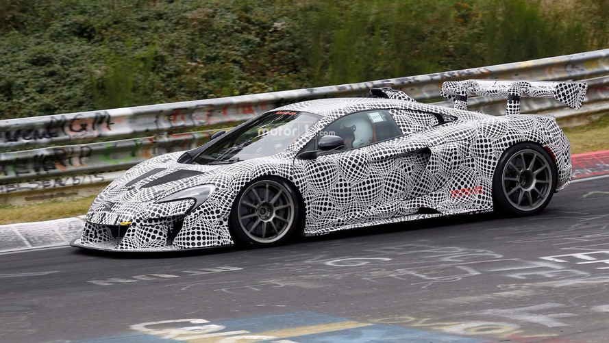 McLaren 675LT Race Car Spy Photos