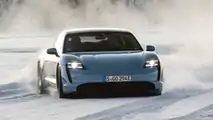 2020 Porsche Taycan 4S: Ice Driving