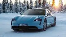 2020 Porsche Taycan 4S: Ice Driving