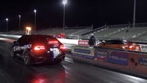 Tesla Model 3 vs Model X Drag Race